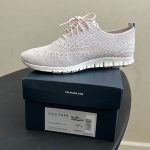 Cole Haan Zerogrand ST OX. Color: PCH BLSH/ SILVER KT/AR. Size 9.5 Women’s